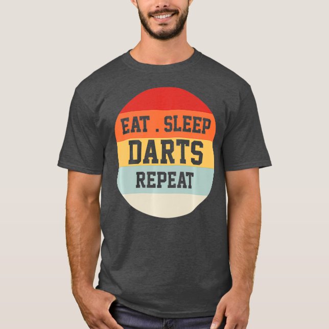 Camiseta Darts Dart Player Retro Funny Gift Premium (Anverso)