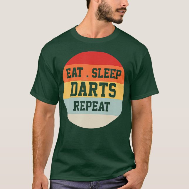 Camiseta Darts Dart Player Retro Gracioso Regalo (Anverso)