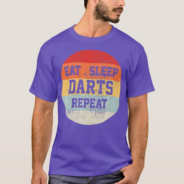 Camiseta Darts Dart Player Retro Vintage Funny Gift (Anverso)