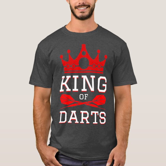 Camiseta Darts Dart-Throwing Bullseye Dartboard (Anverso)