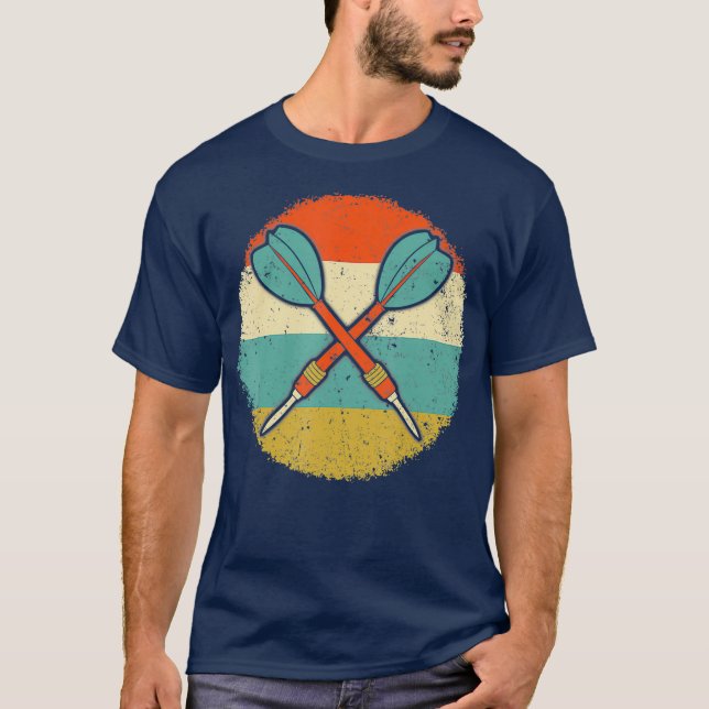 Camiseta Darts Dart-Throwing Bullseye Dartboard (Anverso)