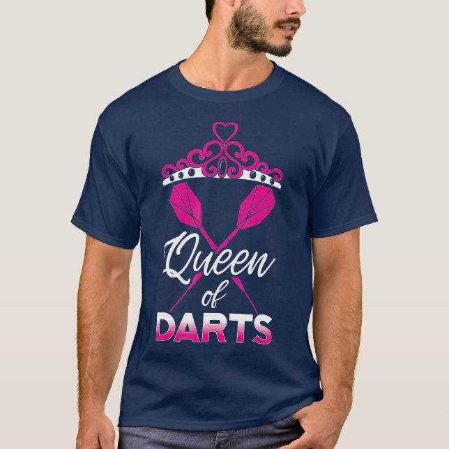 Camiseta Darts Dart-Throwing Bullseye Dartboard (Anverso)