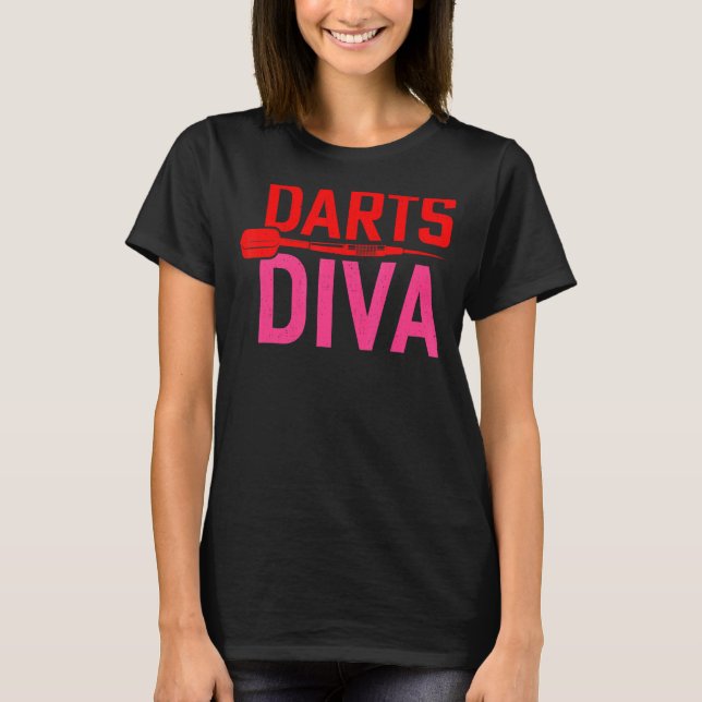 Camiseta Darts Diva Women Dart Player Dart (Anverso)
