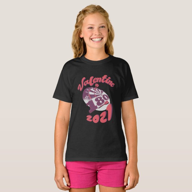 Camiseta Darts es mi San Valentín 2021 (Anverso completo)