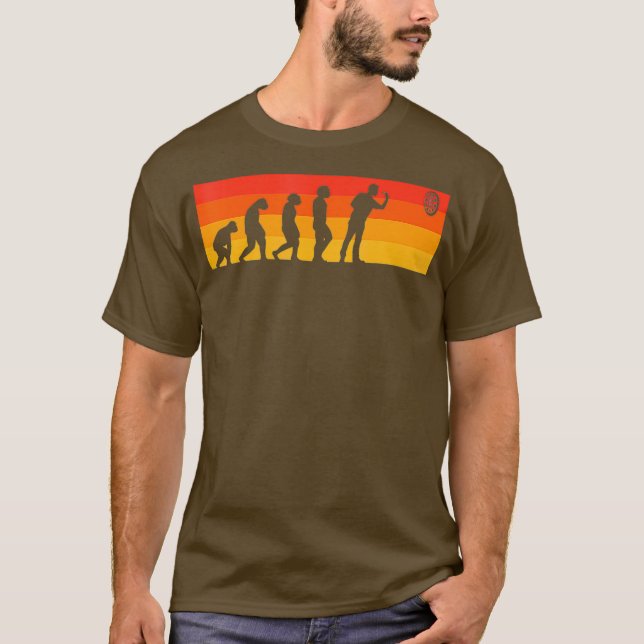 Camiseta Darts Evolution Funny Dart Jugadores Regalo Guay (Anverso)