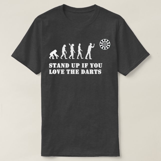 Camiseta Darts Evolution Funny Darts Gift (Diseño del anverso)