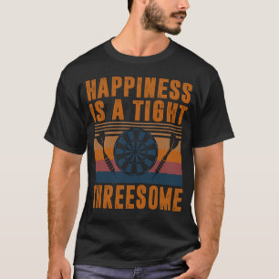Camiseta Darts Funny Happiness es un Club de trío apretado 