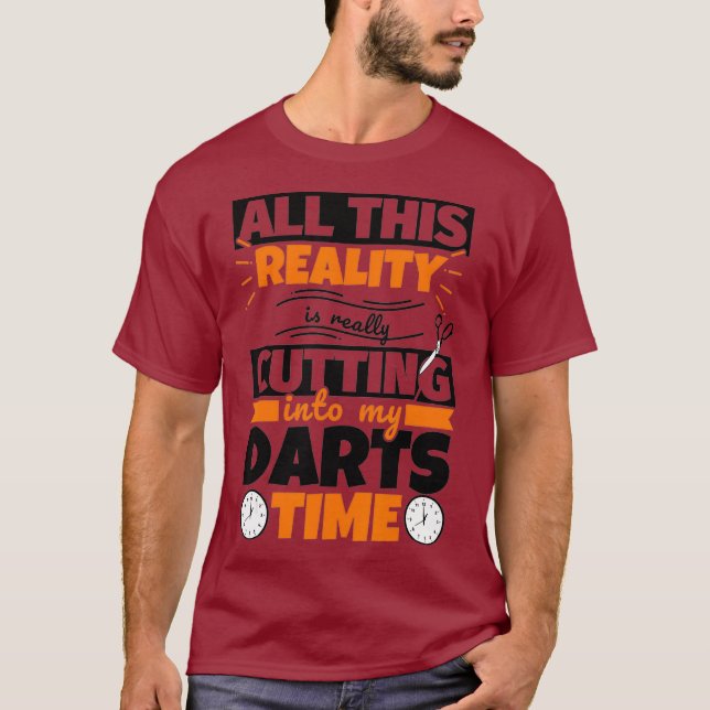 Camiseta Darts Funny Saying Hobby (Anverso)