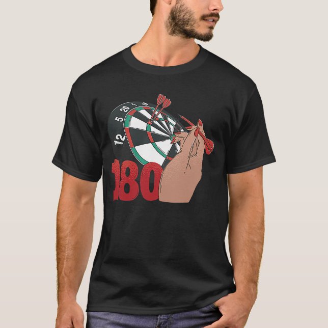 Camiseta Darts game 180 puntos dart (Anverso)