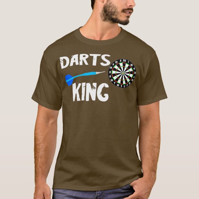 Camiseta Darts King Dart Player Bullseye Board Dartboard (Anverso)