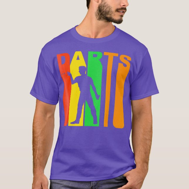 Camiseta Darts Player de estilo retro 1970 (Anverso)