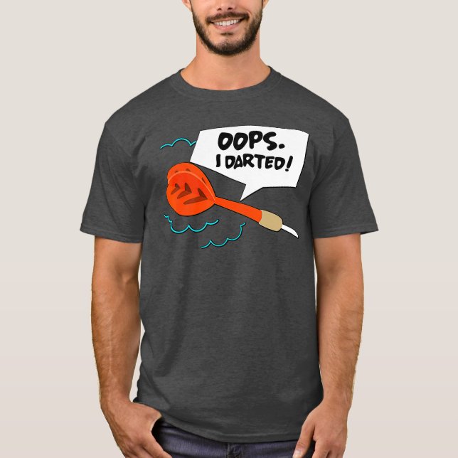 Camiseta Darts Player Oops I Dart (Anverso)