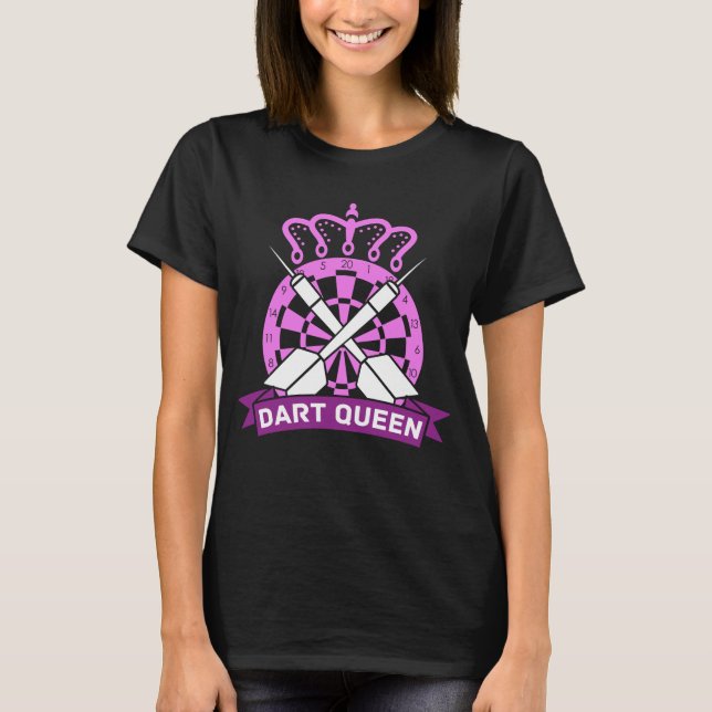 Camiseta Darts Queen Dartboard Chica Dart Player (Anverso)