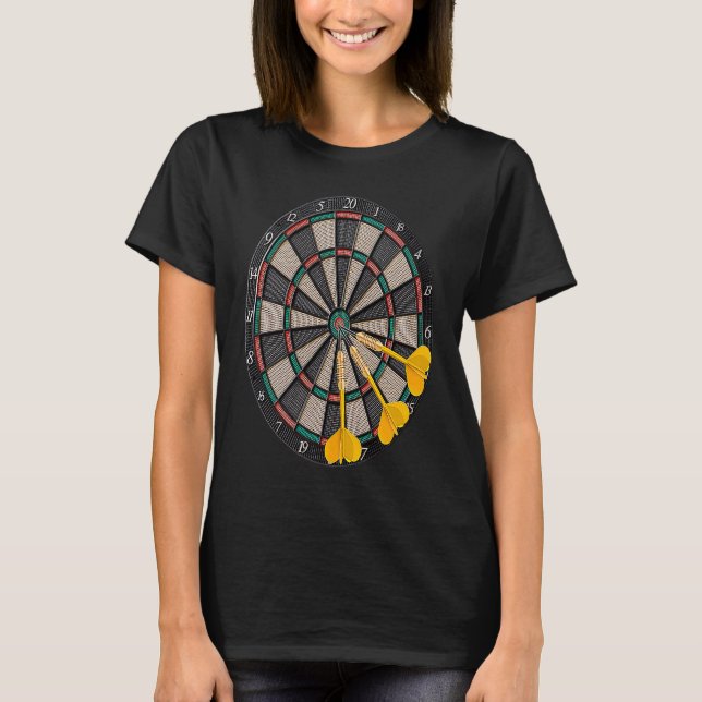 Camiseta Darts Quote Skills Tactics Techniques Dartboard Sp (Anverso)
