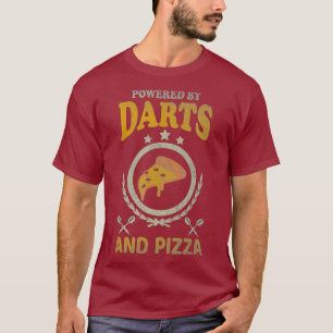 Camiseta Darts Shirt Graciosa pizza Lover Cita Chistes Dart