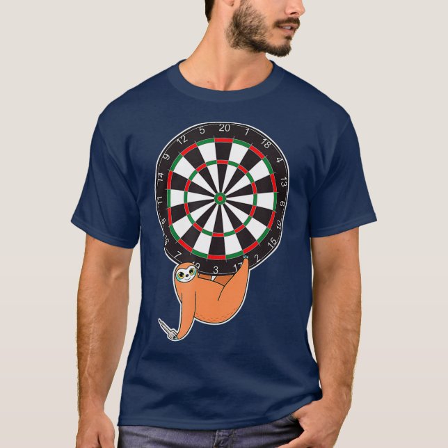 Camiseta Darts Sloth Dartboard Rules Dart Scoring (Anverso)