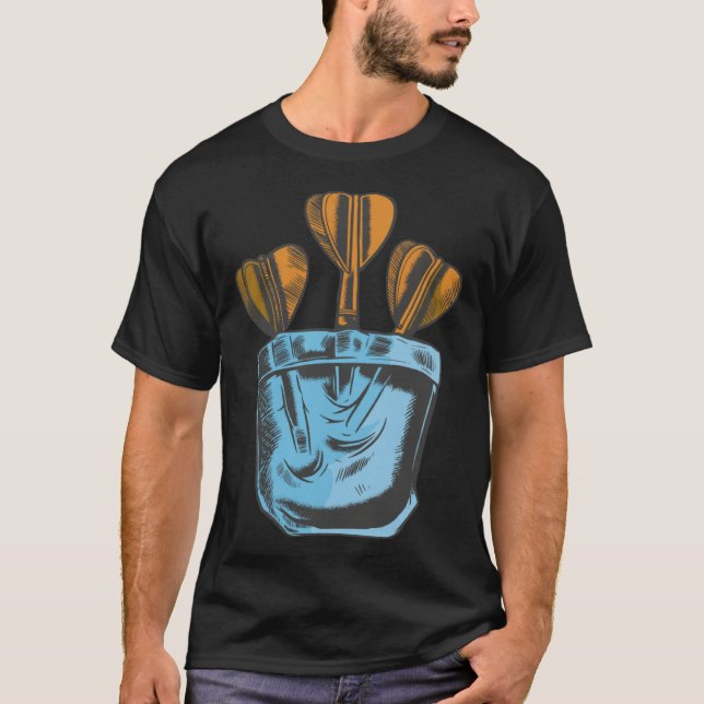 Camiseta Darts Throwing Arrows Player for Old Man Who Play  (Anverso)
