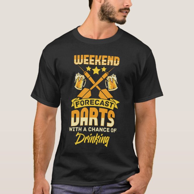 Camiseta Darts Weekend Beer Beer Dart Player (Anverso)