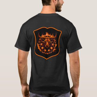 Camiseta Dartscheibe Wappen Stier Darts Spezialdesign