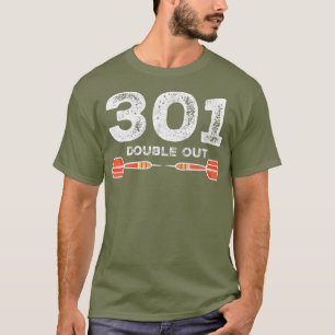 Camiseta Dartsport dardos de doble salida para hombres 301