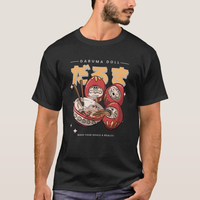 Camiseta Daruma Doll Ramen Soup Food - Ramen (Anverso)