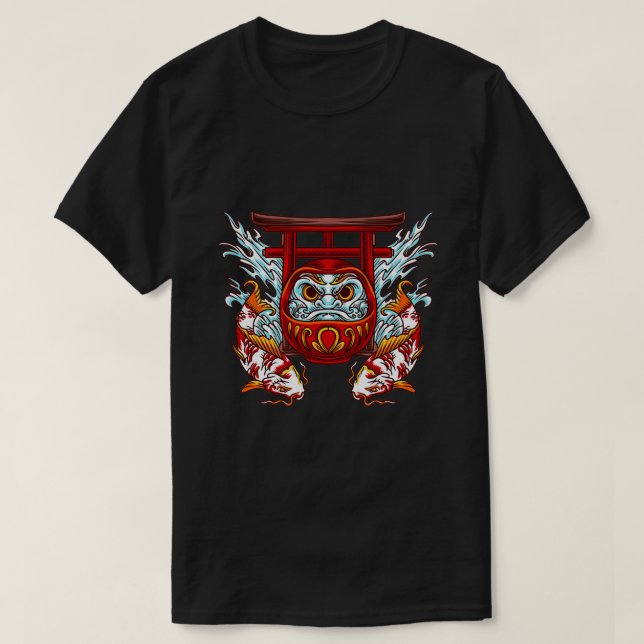 Camiseta Daruma Koi (Diseño del anverso)