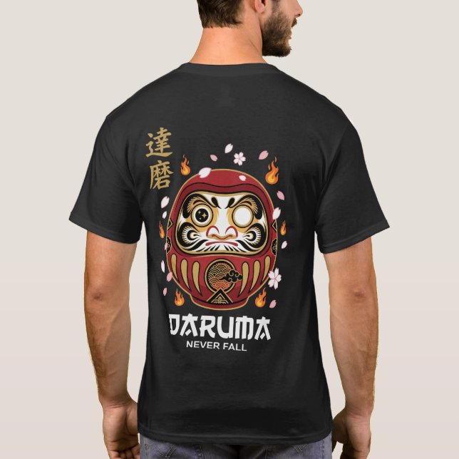 Camiseta Daruma - Nunca Cae (Reverso)