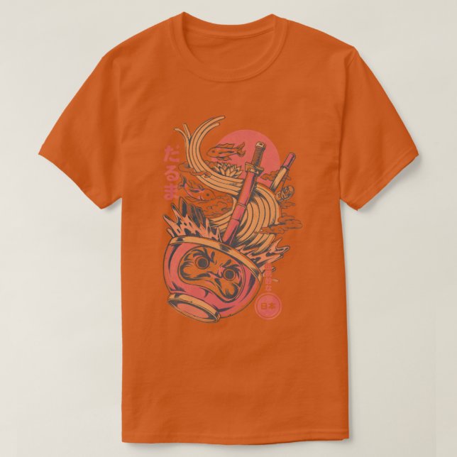 Camiseta Daruma Ramen White (Diseño del anverso)