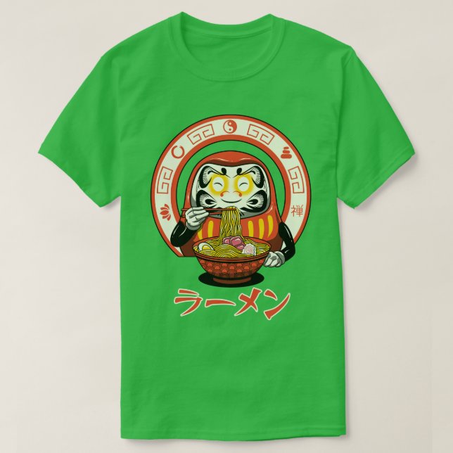 Camiseta Daruma Zen Ramen (Diseño del anverso)