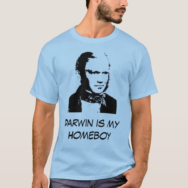 Camiseta Darwin es mi Homeboy (Anverso)