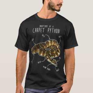 Camiseta Darwin mascota Python Snake Anatomía