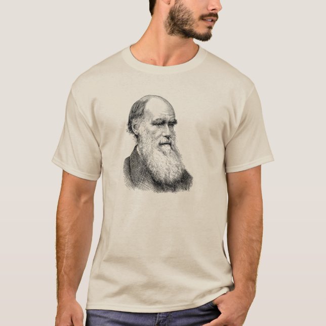 Camiseta Darwin Portrait Evolution/ Charles Darwin (Anverso)