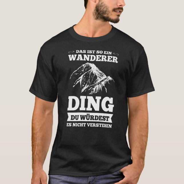 Camiseta das ist so ein wanderer ding wander (Anverso)
