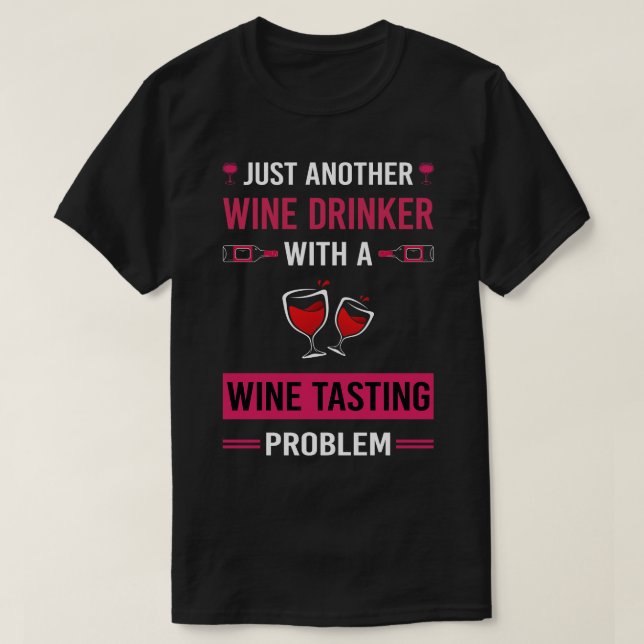 Camiseta Dasado de vino con bebedor de vino (Diseño del anverso)