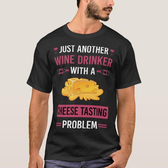 Camiseta Dasado de vino con bebedor de vino (Anverso)