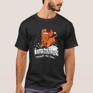 Camiseta Daschund A Través De La Festividad Del Perro De Ni