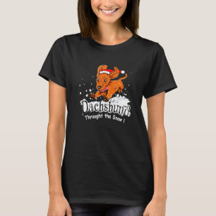 Camiseta Daschund A Través De La Festividad Del Perro De Ni