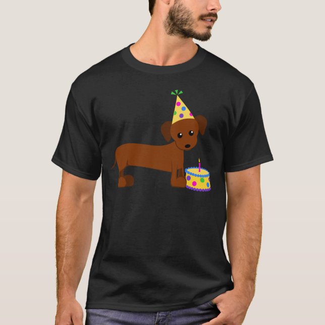 Camiseta DaschundBDay (Anverso)