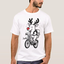 Camiseta Dasher El Reno Montando en Bicicleta