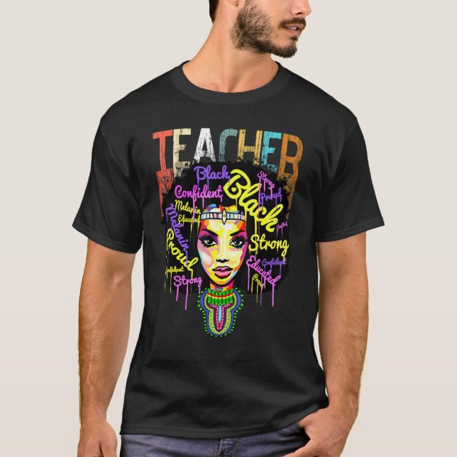 Camiseta Dashi, profesora afroamericana de historia negra (Anverso)