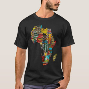 Camiseta Dashiki Pattrens Africanos Patrocinan el mes de la