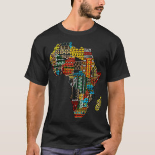 Camiseta Dashiki Pattrens Africanos Patrocinan el mes de la