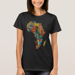 Camiseta Dashiki Pattrens Africanos Patrocinan el mes de la