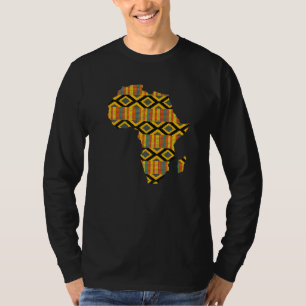 Camiseta Dashiki Print African Map Tribal Ethnic Kente Clot
