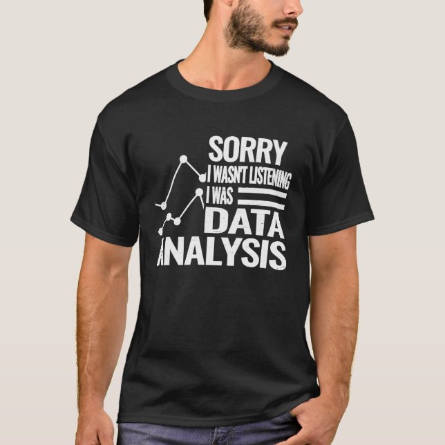 Camiseta data analysis data science data technology statist (Anverso)