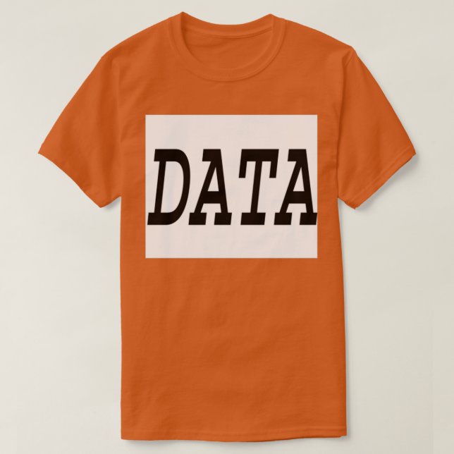 Camiseta Data is Information is Knowledge (Diseño del anverso)