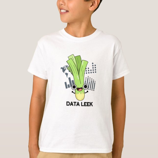 Camiseta Data Leek Funny Computer Veggie Pun (Anverso)