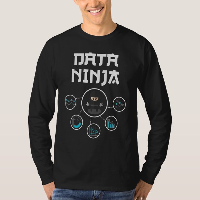 Camiseta Data Ninja Data Geek Big Data Analyst (Anverso)