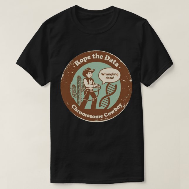 Camiseta Data Wrangler en la edición de Genómica de Range (Diseño del anverso)