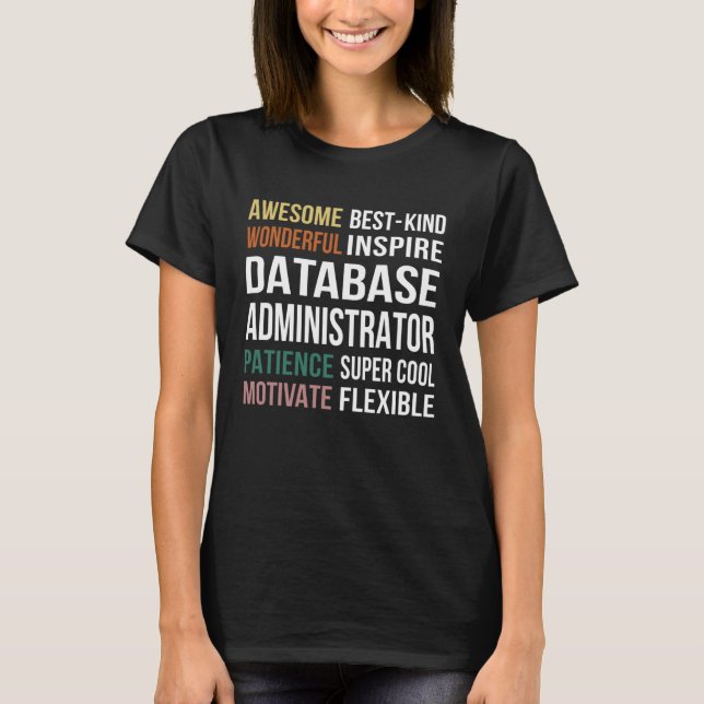 Camiseta Database Administrator  Appreciation (Anverso)